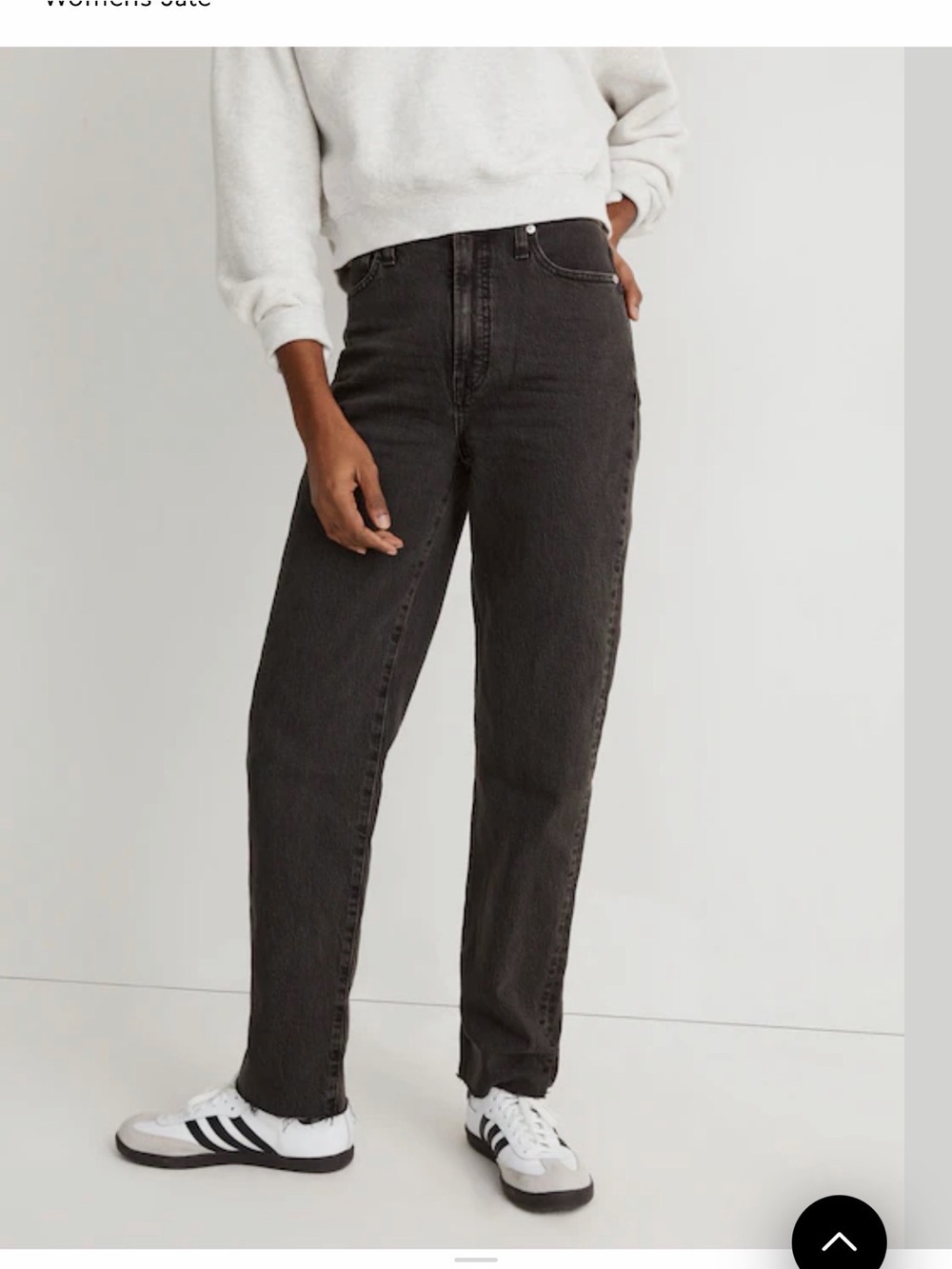 Madewell Black Straight-Leg Women's Jeans